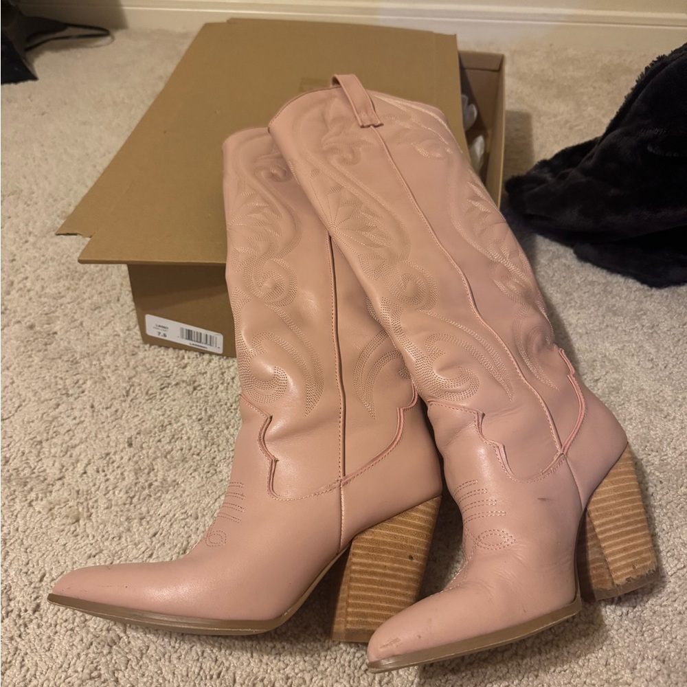 Steve Madden lasso Women's Pink Leather Boots
